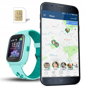 Smartwatch dla dzieci CALMEAN Child Watch Nemo 2, IP67, zielony