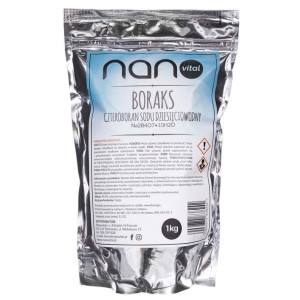 Nanovital Boraks czteroboran sodu 10-wodny - 1 kg