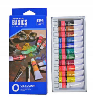 Farby OLEJNE ATESTOWANE BASICS 12 szt. po 12 ml