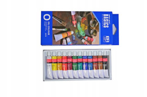 Farby OLEJNE ATESTOWANE BASICS 12 szt. po 12 ml