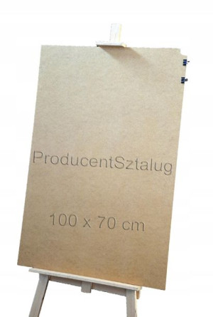 Rysownica 100 x 70 cm B1 Tablica szkic + 4 Klipsy