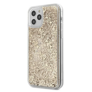 Etui Guess GUHCP12SLG4GSLG Apple iPhone 12 mini złoty/gold hardcase 4G Liqu