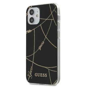 Etui Guess GUHCP12SPCUCHBK Apple iPhone 12 mini czarny/black hardcase Gold