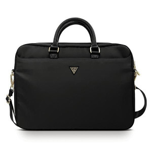 Torba Guess GUCB15NTMLBK 16" czarny/black Nylon Triangle Logo
