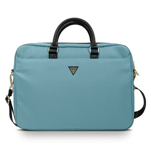 Torba Guess GUCB15NTMLLB 16" niebieski/blue Nylon Triangle Logo
