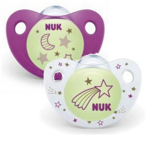 Nuk Smoczek świecący Night&Day 0-6m 2szt. girl
