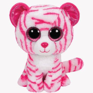 TY BEANIE BOOS ASIA -różowo-biały tygrys 15cm