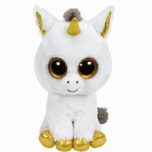 TY BEANIE BOOS PEGASUS - biały jednorożec
