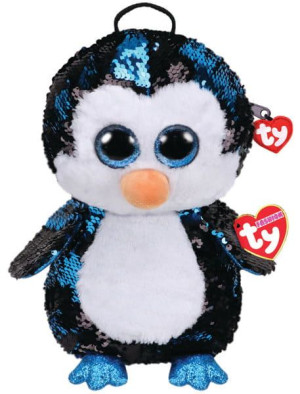 TY Fashion Sequins WADDLES - cekinowy plecak pingwin