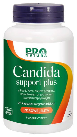 NOW Foods Candida Support PLUS kwas kaprylowy, kompleks ORZECHA, biotyna, P