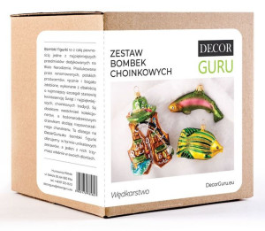 Zestaw Szklanych Bombek Choinkowych Spinning
