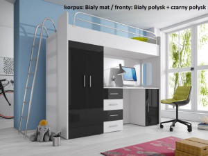 Zestaw młodzieżowy łóżko szafa biurko RAJ 4D