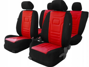Lux Miarowe Pokrowce Fiat Punto Ii Czerwony