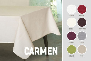 Obrus Plamoodporny CARMEN 130x160/ECRU