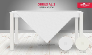 Obrus ALIS 80x80 Ecru Kostka