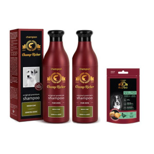 Pakiet Champ - Richer Szampon dla Psów o Szorstkiej Sierści 2 x 250 ml + Sm