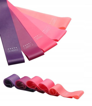 Zestaw 5 Gum Taśm Do Ćwiczeń Crossfit Joga Pilates