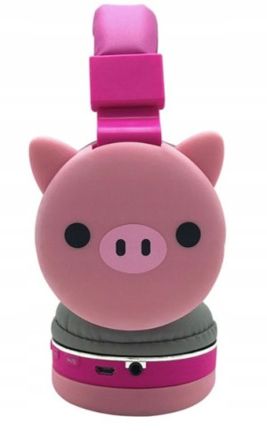 Słuchawki bezprzewodowe dla dzieci ŚWINKA PIG mp3