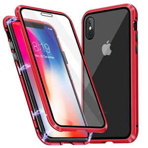 Iphone X Xs Czerwone Etui Magnetyczne Magnetic
