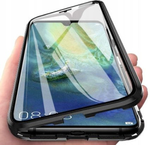 Huawei P20 Lite Czarne Etui Magnetyczne Magnetic