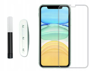 Szkło Hartowane Uv Do Apple Iphone Xr Lampa Klej