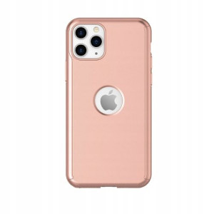 Złote Rose Etui Case 360 Do Iphone 11 Pro + Szkło