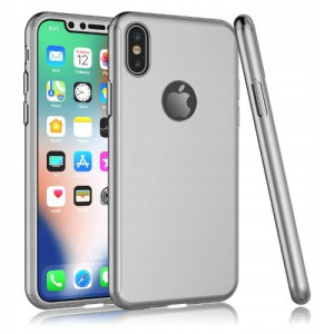 Złote Rose Etui Case 360 Do Iphone X Xs + Szkło