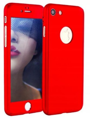 Czerwone Etui Case 360 Do Iphone 8 8g + Szkło