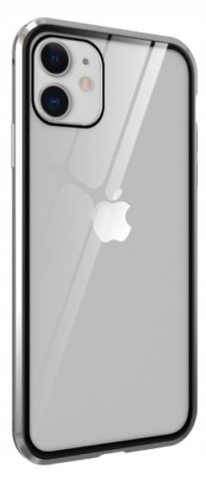 Iphone 11 6.1 Srebrne Etui Magnetyczne Magnetic