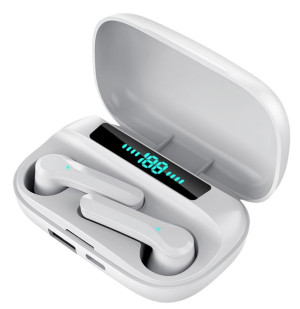 Słuchawki douszne bezprzewodowe TWS bluetooth 5.1 + etui - mocny Powerbank