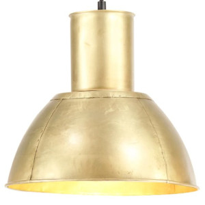 Lampa wisząca, 25 W, kolor mosiądzu, okrągła, 28,5 cm, E27