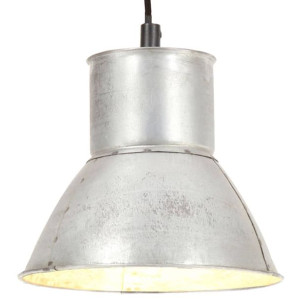 Lampa wisząca, 25 W, kolor srebra, okrągła, 17 cm, E27