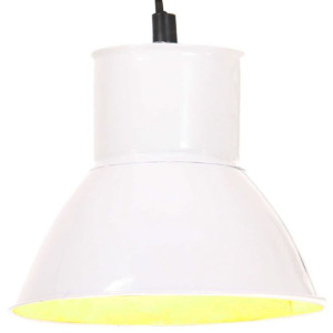 Lampa wisząca, 25 W, biała, okrągła, 17 cm, E27