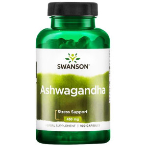 SWANSON Ashwagandha 450mg (żeń-szeń indyjski) - suplement diety - 100 kapsu