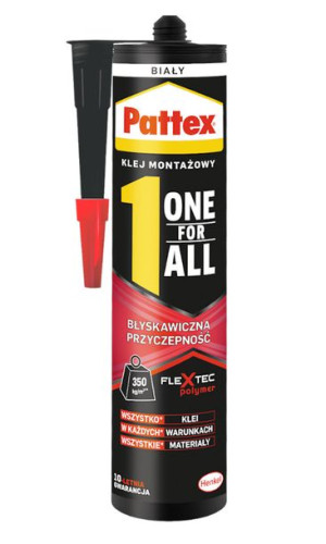 Klej Montażowy One For All Błyskawiczna Przyczepność Pattex 440g 1szt/opak