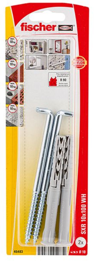 Kołek Ramowy Z Hakiem Prostym Fischer Sxr 10x100 Wh K Nv Blister