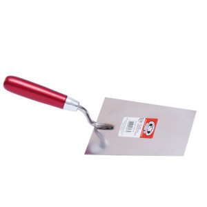 Kielnia Trapezowa Szeroka Nierdzewna Rączka Drewno Olejnik 180mm