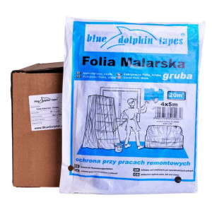 Folia Malarska Gruba Blue Dolphin 4m X 5m 15szt/opak