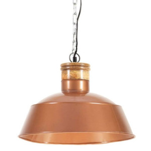 Industrialna lampa wisząca, 42 cm, miedziana, E27