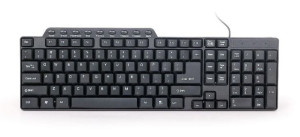 GEMBIRD Klawiatura GEMBIRD KB-UM-104 (USB 2.0; (US); kolor czarny)