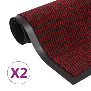 Lumarko Wycieraczki, 2 szt., prostokątne, 60 x 90 cm, czerwone