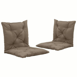 Lumarko Poduszki na huśtawkę ogrodową, 2 szt., taupe, 50 cm, tkanina
