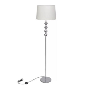 Lumarko Lampa podłogowa z dekoracyjnymi kulami, wysoka, biała