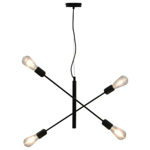 Lumarko Lampa sufitowa, czarna, E27