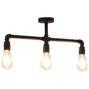 Lumarko Lampa sufitowa, czarna, 3 żarówki E27
