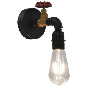 Lumarko Lampa ścienna w formie kranu, czarna, E27