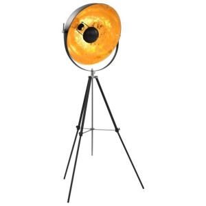 Lumarko Lampa stojąca, E27, czarno-złota, 51 cm