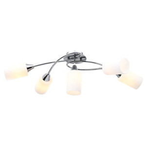Lumarko Lampa sufitowa z ceramicznymi kloszami na 5 żarówek E14, biała