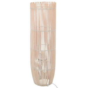 Lumarko Lampa podłogowa, wiklina, biała, 52 cm, E27