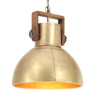 Lumarko Industrialna lampa wisząca, 25 W, mosiężna, okrągła, 40 cm, E27